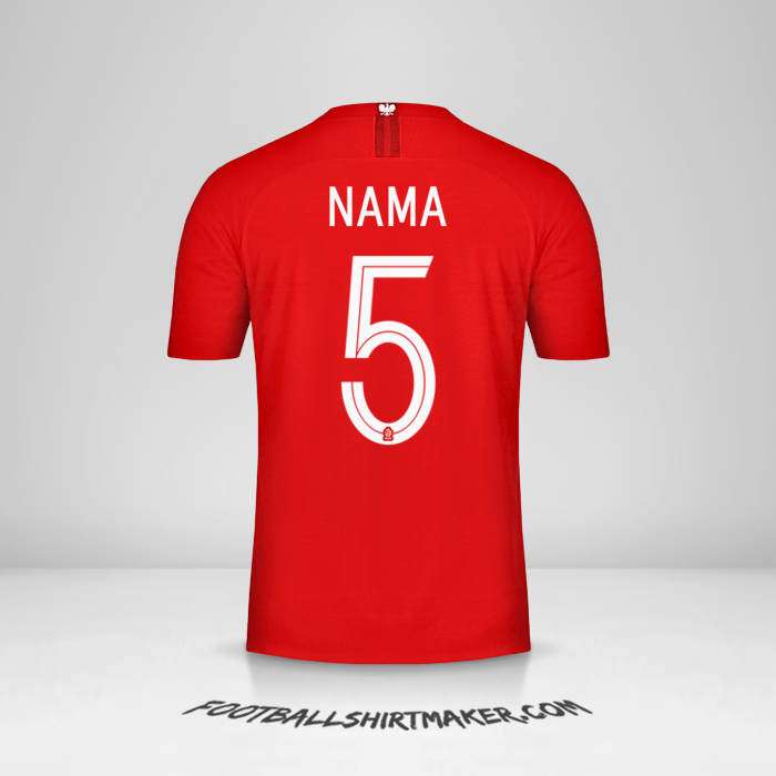 Jersey Polandia 2018 Alternatif -  nama - 5