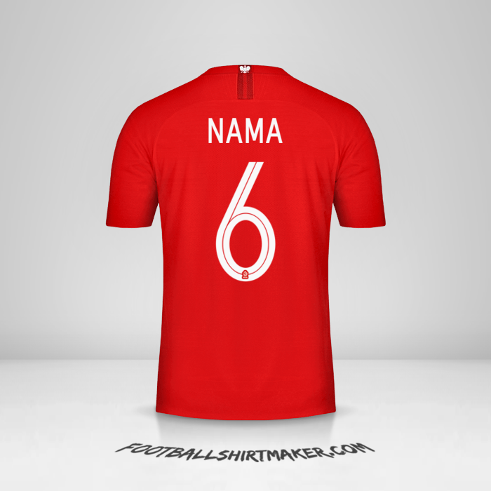 Jersey Polandia 2018 Alternatif -  nama - 6