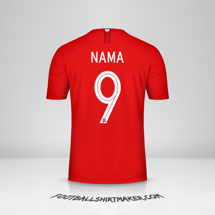 Jersey Polandia 2018 Alternatif -  nama - 9