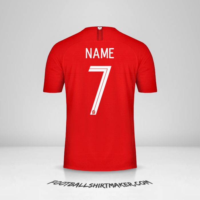 Shirt Poland 2018 Away -  name - 7