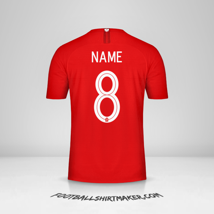 Shirt Poland 2018 Away -  name - 8