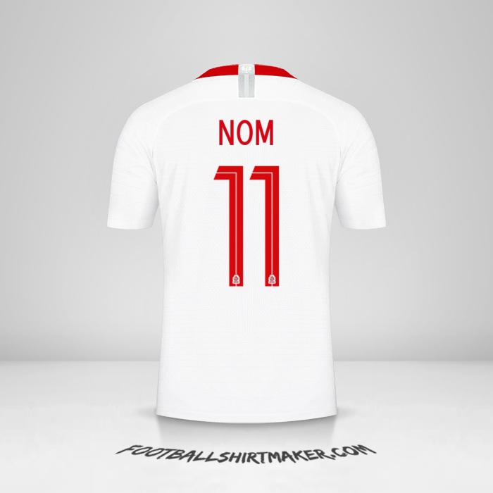 Maillot Pologne 2018 -  nom - 11