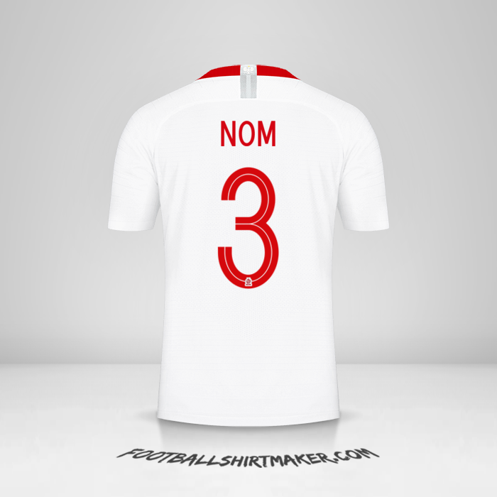 Maillot Pologne 2018 -  nom - 3