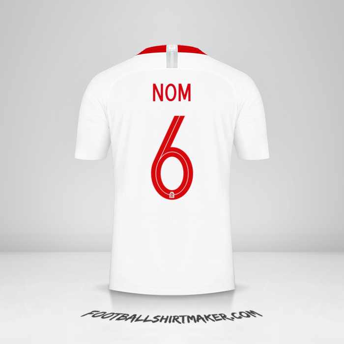 Maillot Pologne 2018 -  nom - 6