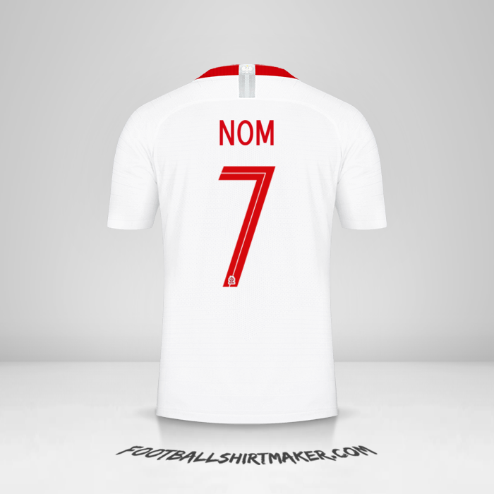 Maillot Pologne 2018 -  nom - 7