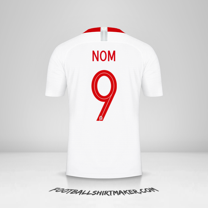 Maillot Pologne 2018 -  nom - 9