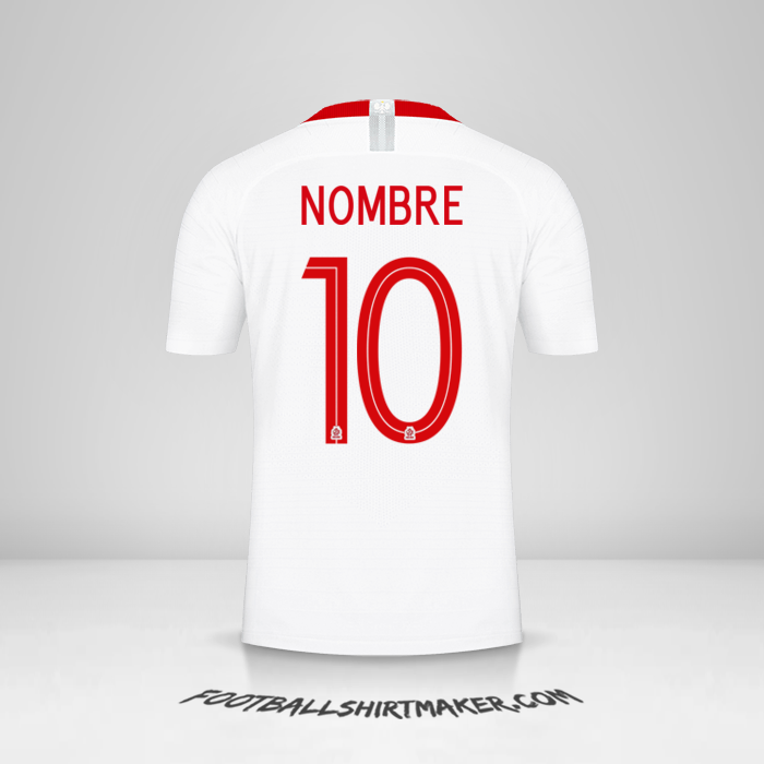 Camiseta Polonia 2018 -  nombre - 10