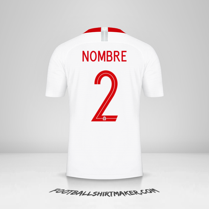 Jersey Polonia 2018 -  nombre - 2