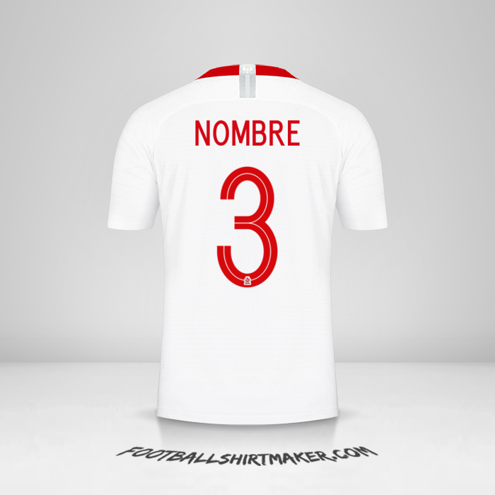 Camiseta Polonia 2018 -  nombre - 3