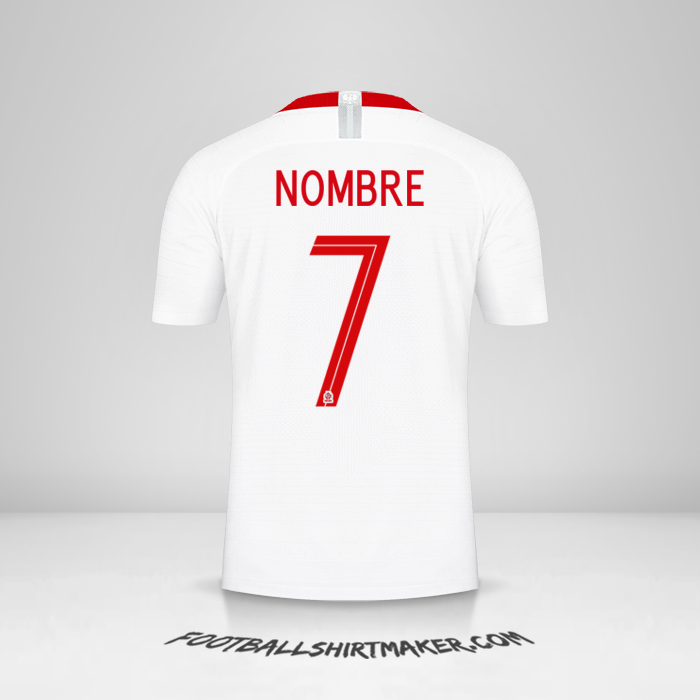 Jersey Polonia 2018 -  nombre - 7