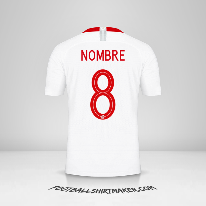Jersey Polonia 2018 -  nombre - 8
