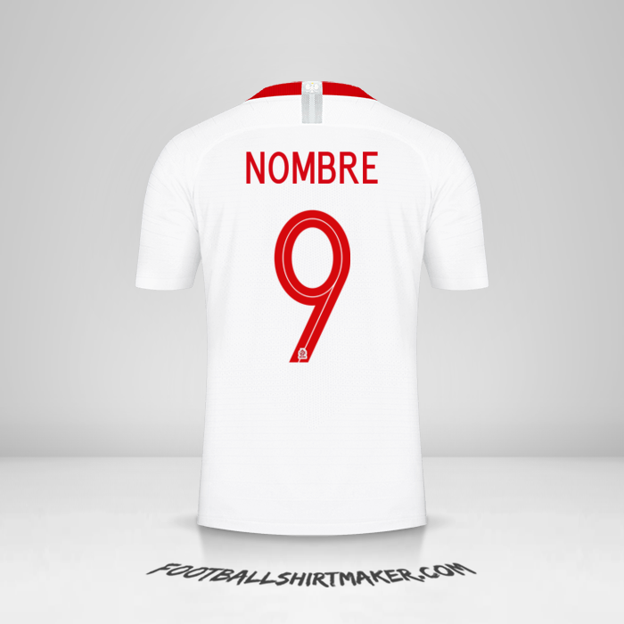 Camiseta Polonia 2018 -  nombre - 9