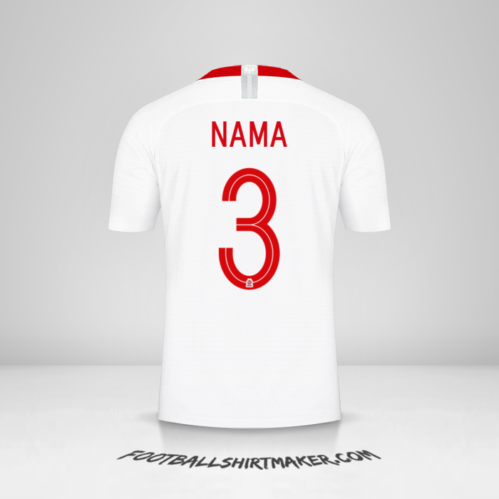 Jersey Polandia 2018 -  nama - 3