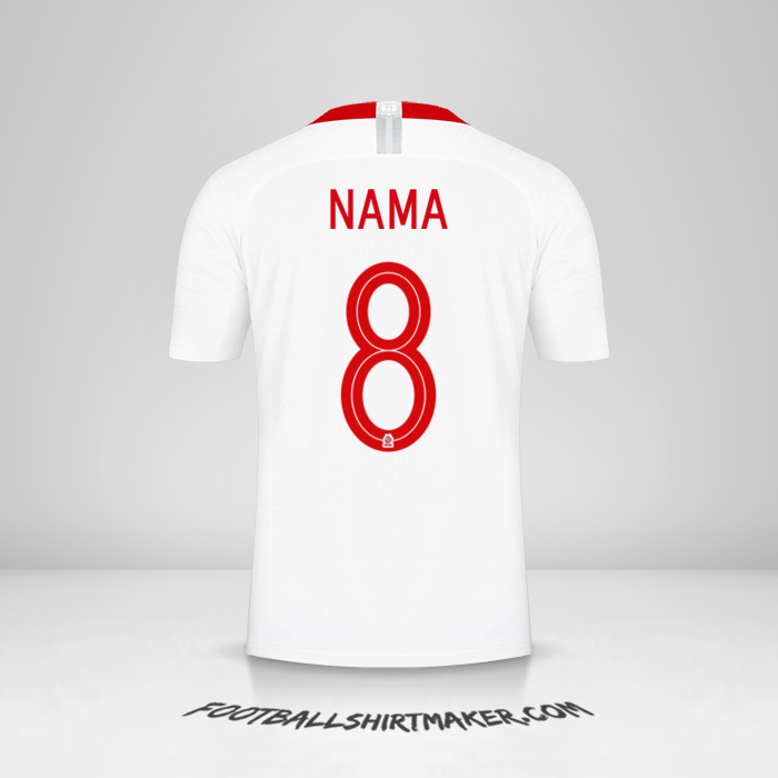 Jersey Polandia 2018 -  nama - 8