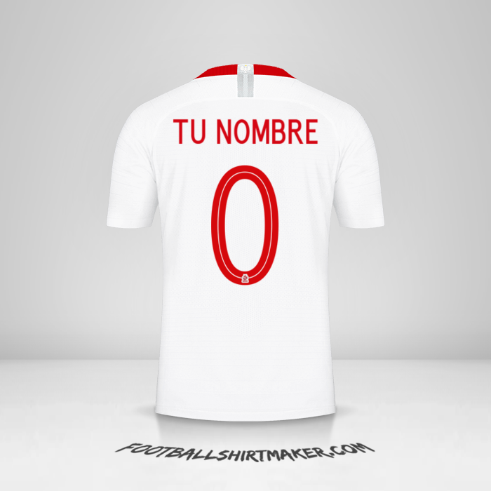 Camiseta Polonia 2018 -  tu nombre - 0