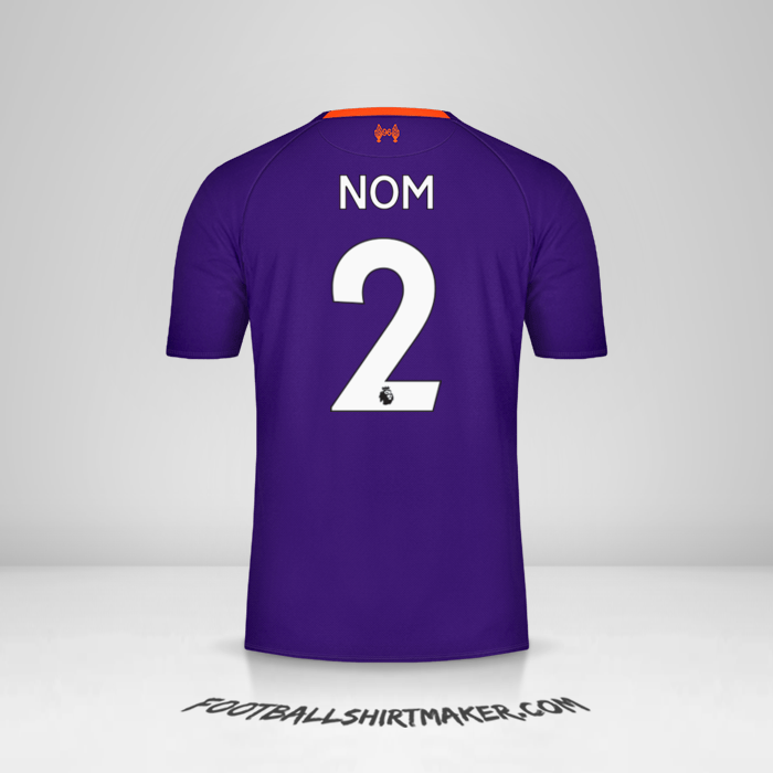 Maillot Liverpool FC 2018/19 Extérieur -  nom - 2