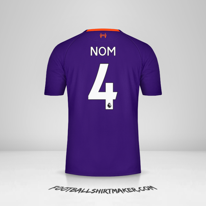 Maillot Liverpool FC 2018/19 Extérieur -  nom - 4