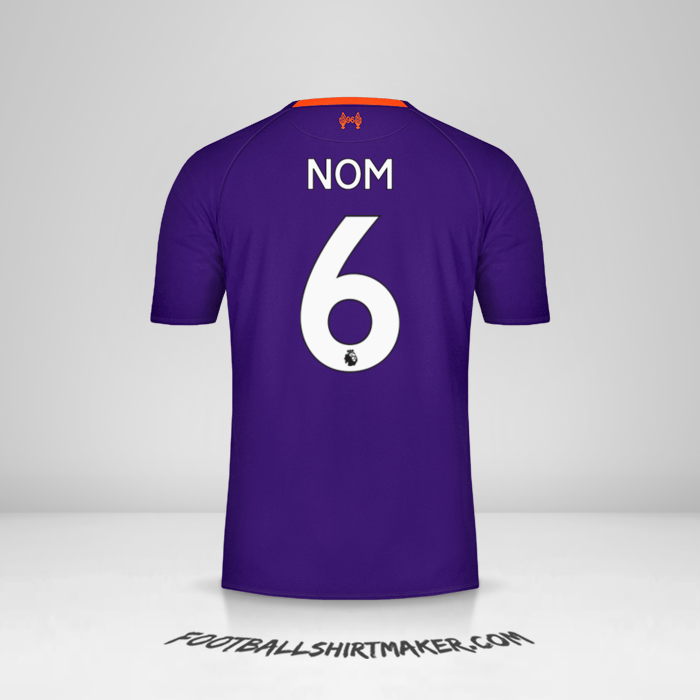 Maillot Liverpool FC 2018/19 Extérieur -  nom - 6