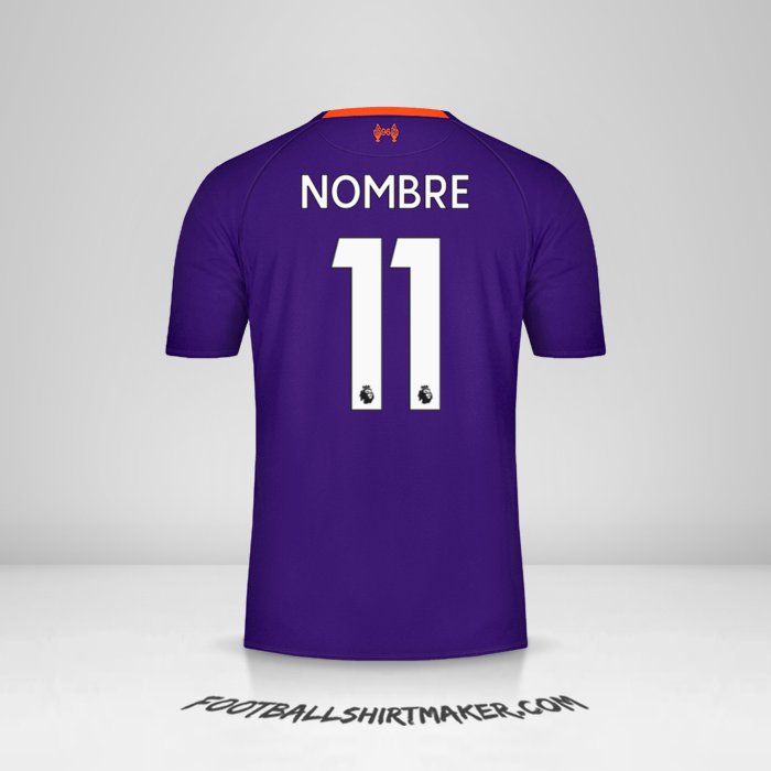 Jersey Liverpool FC 2018/19 Visita -  nombre - 11