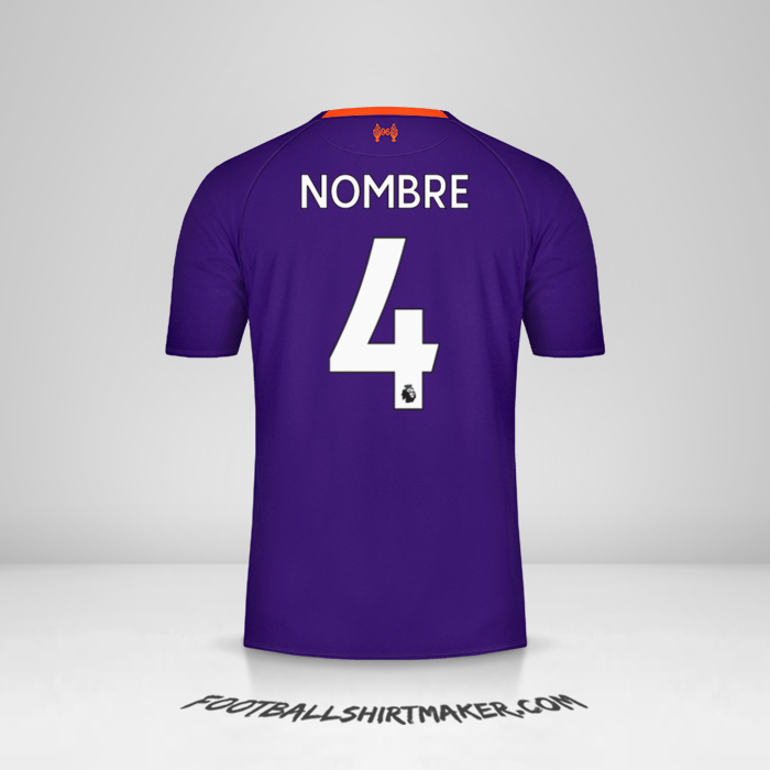 Jersey Liverpool FC 2018/19 Visita -  nombre - 4