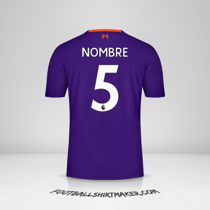 Jersey Liverpool FC 2018/19 Visita -  nombre - 5