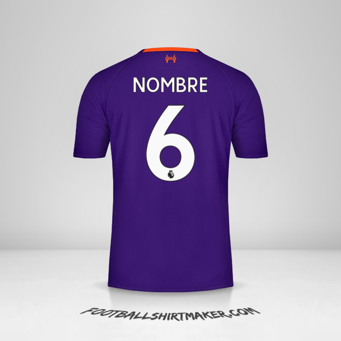 Jersey Liverpool FC 2018/19 Visita -  nombre - 6
