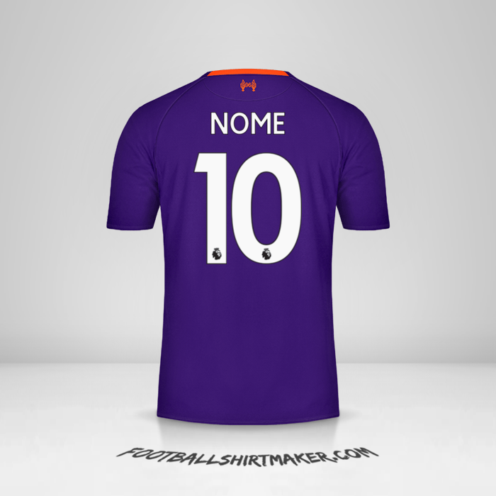 Maglia Liverpool FC 2018/19 Seconda -  nome - 10