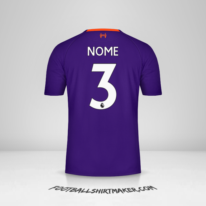 Maglia Liverpool FC 2018/19 Seconda -  nome - 3