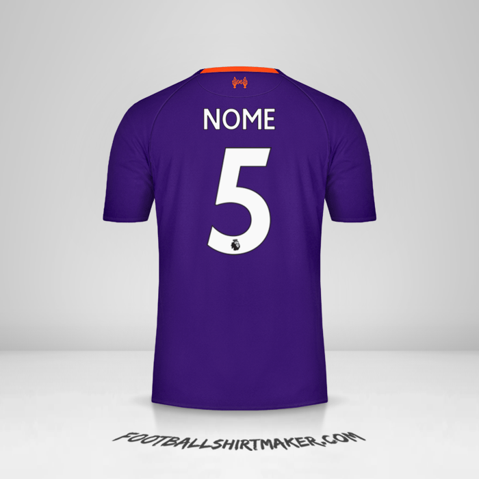 Maglia Liverpool FC 2018/19 Seconda -  nome - 5