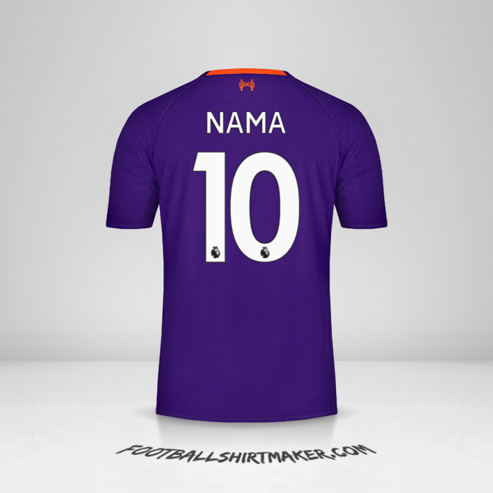 Jersey Liverpool FC 2018/19 Alternatif -  nama - 10