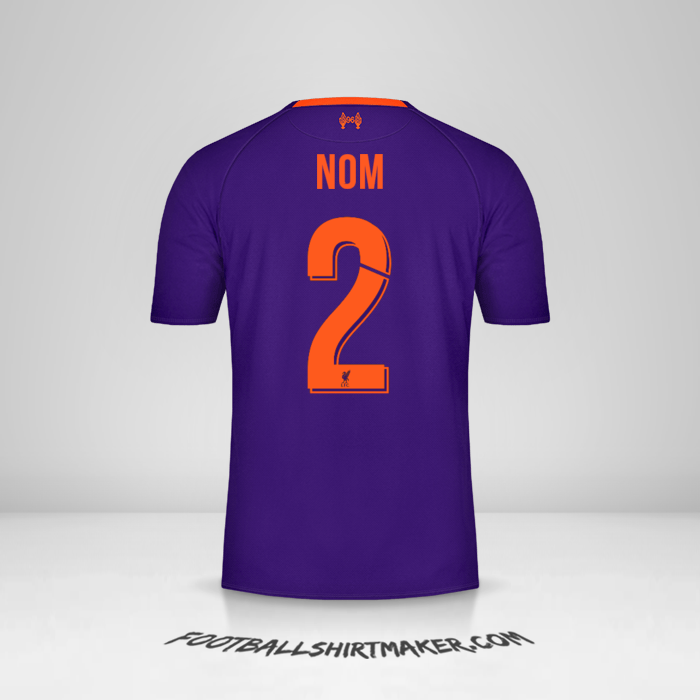 Maillot Liverpool FC Cup 2018/19 Extérieur -  nom - 2