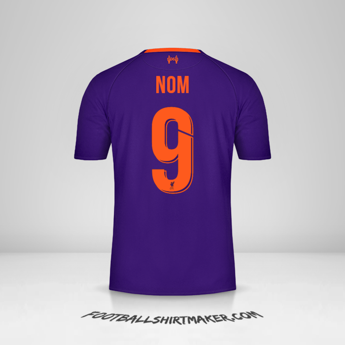 Maillot Liverpool FC Cup 2018/19 Extérieur -  nom - 9