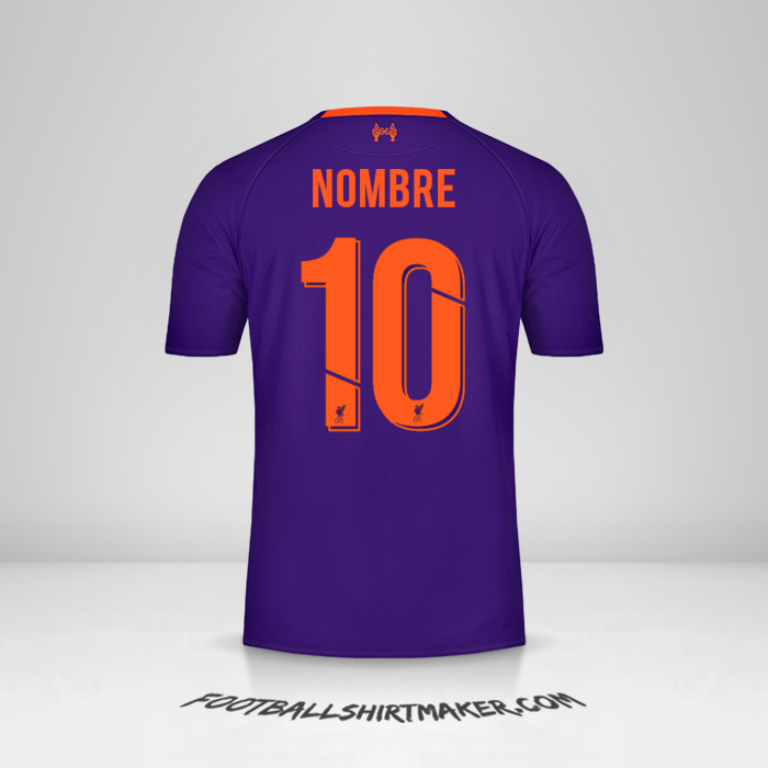 Jersey Liverpool FC Cup 2018/19 Visita -  nombre - 10