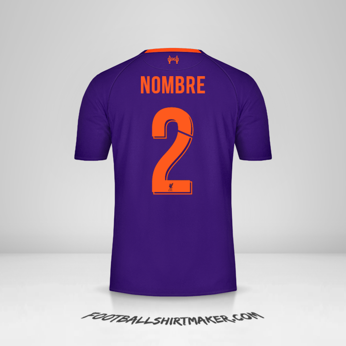 Camiseta Liverpool FC Cup 2018/19 Visita -  nombre - 2