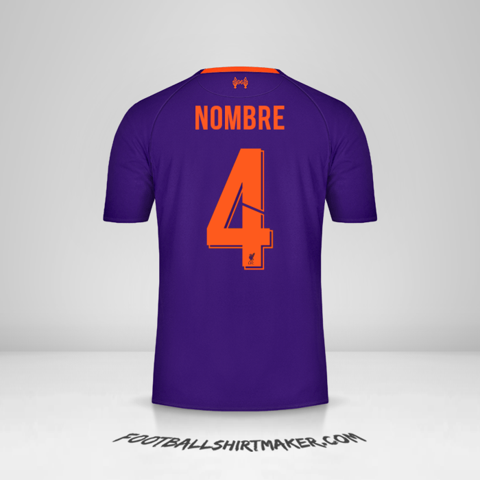 Camiseta Liverpool FC Cup 2018/19 Visita -  nombre - 4