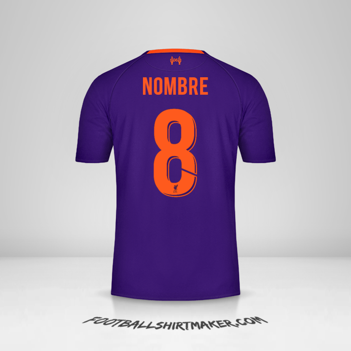 Jersey Liverpool FC Cup 2018/19 Visita -  nombre - 8