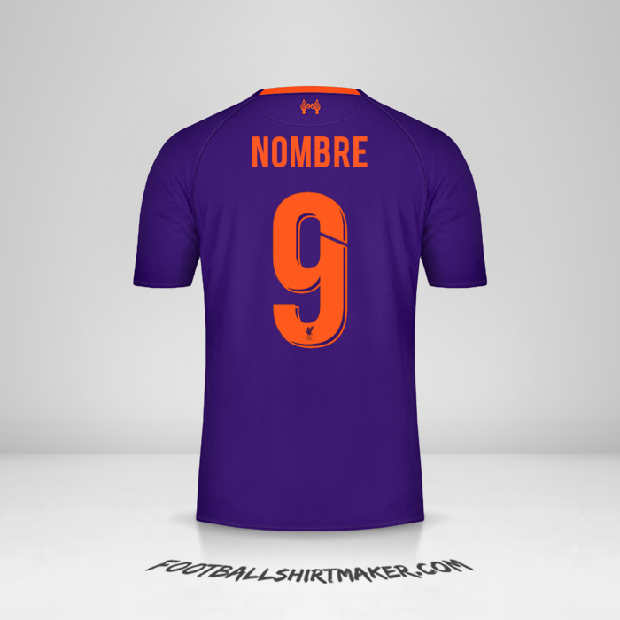 Jersey Liverpool FC Cup 2018/19 Visita -  nombre - 9
