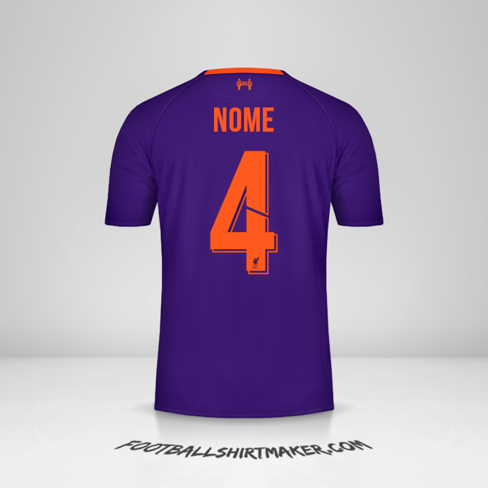 Maglia Liverpool FC Cup 2018/19 Seconda -  nome - 4