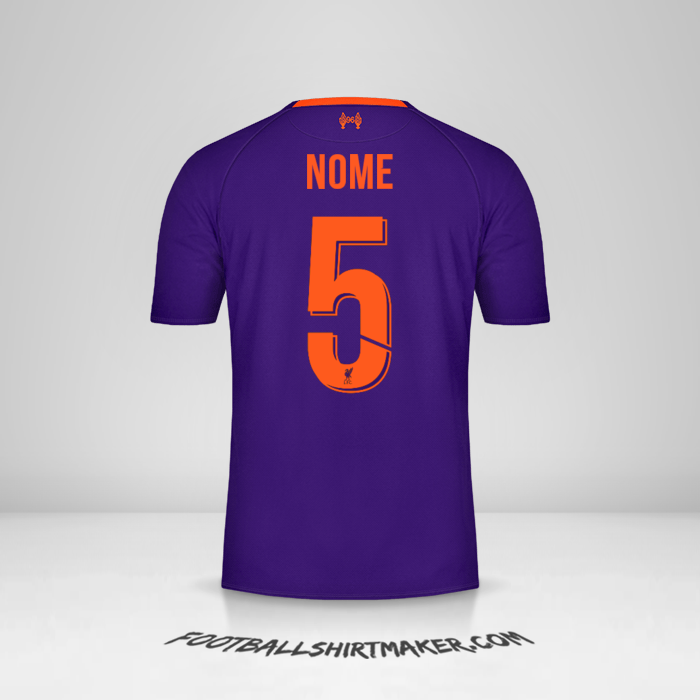 Maglia Liverpool FC Cup 2018/19 Seconda -  nome - 5