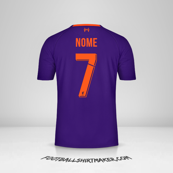 Maglia Liverpool FC Cup 2018/19 Seconda -  nome - 7