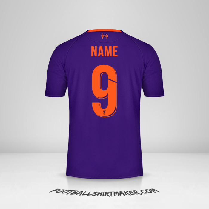 Jersey Liverpool FC Cup 2018/19 Away -  name - 9