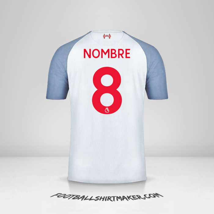 Camiseta Liverpool FC 2018/19 Tercera -  nombre - 8