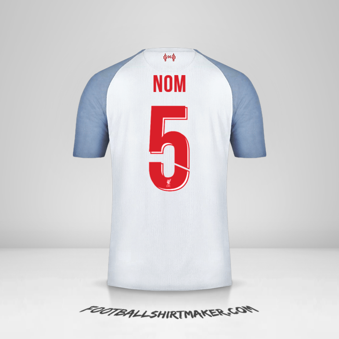 Maillot Liverpool FC Cup 2018/19 Troisième -  nom - 5