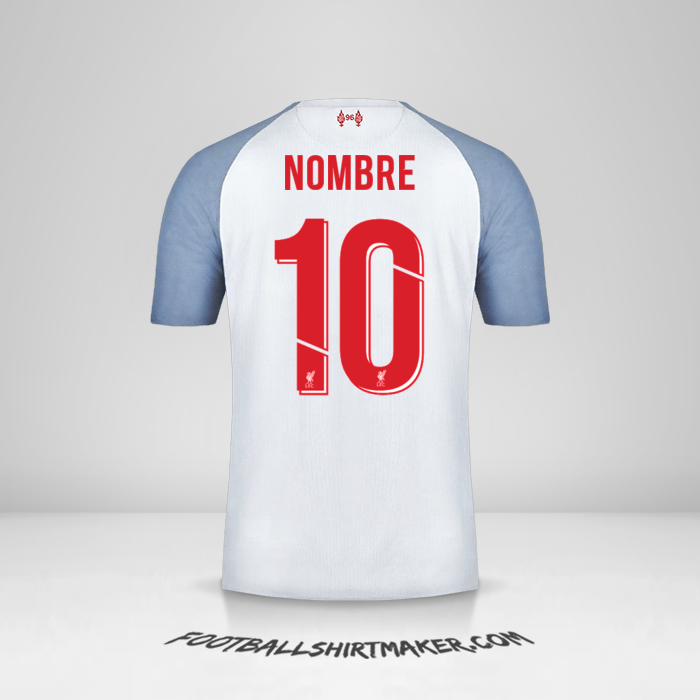 Jersey Liverpool FC Cup 2018/19 Tercera -  nombre - 10