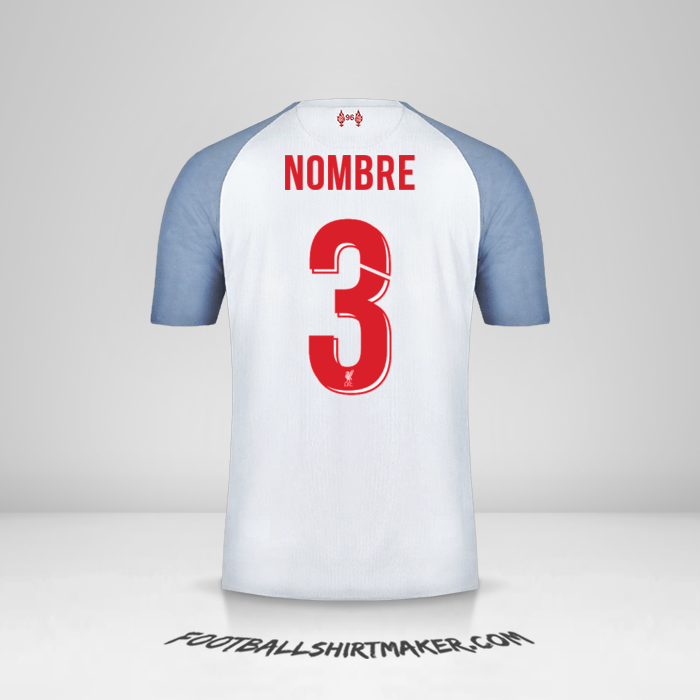 Jersey Liverpool FC Cup 2018/19 Tercera -  nombre - 3