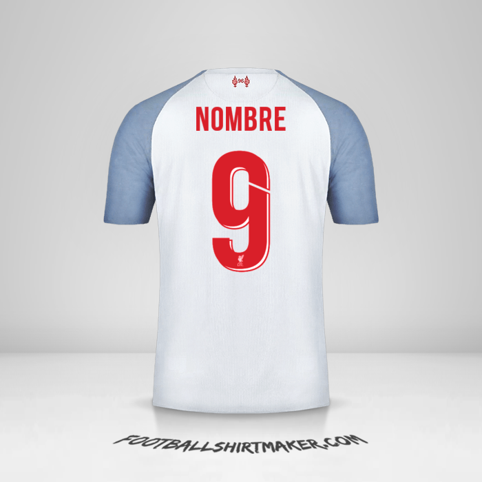 Jersey Liverpool FC Cup 2018/19 Tercera -  nombre - 9