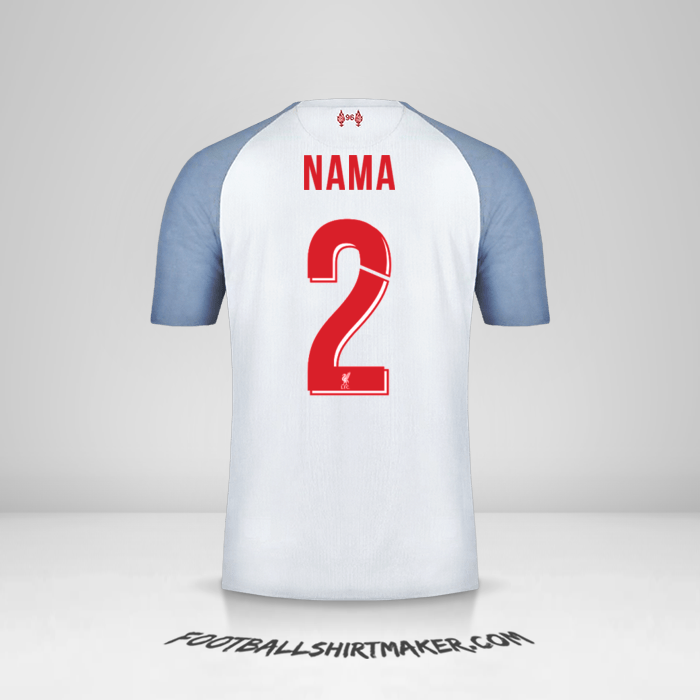 Jersey Liverpool FC Cup 2018/19 Ketiga -  nama - 2