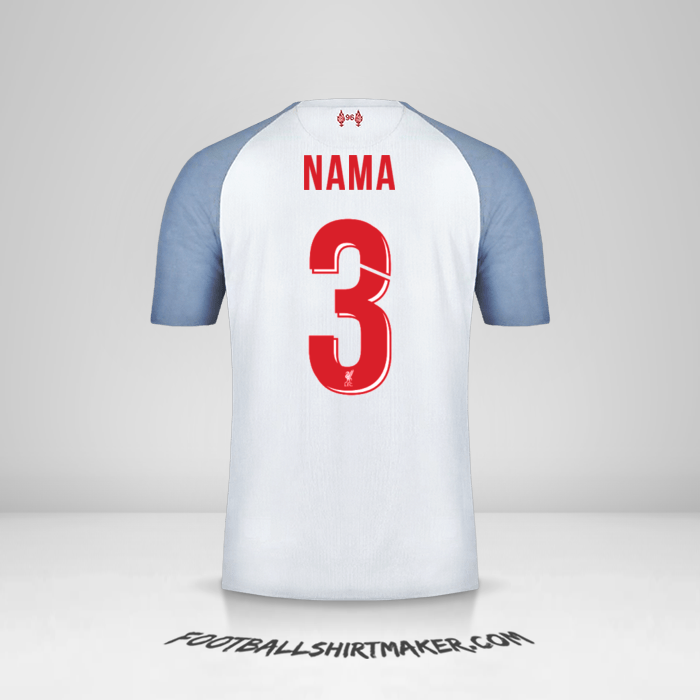 Jersey Liverpool FC Cup 2018/19 Ketiga -  nama - 3