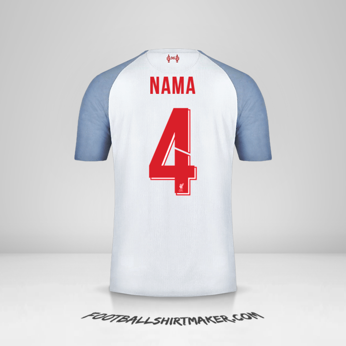 Jersey Liverpool FC Cup 2018/19 Ketiga -  nama - 4