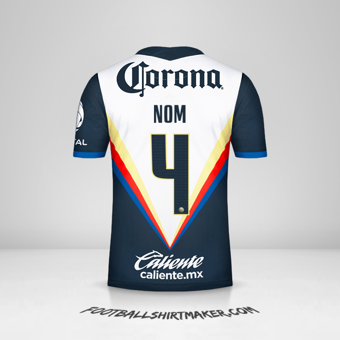 Maillot Club America 2020/21 Extérieur -  nom - 4